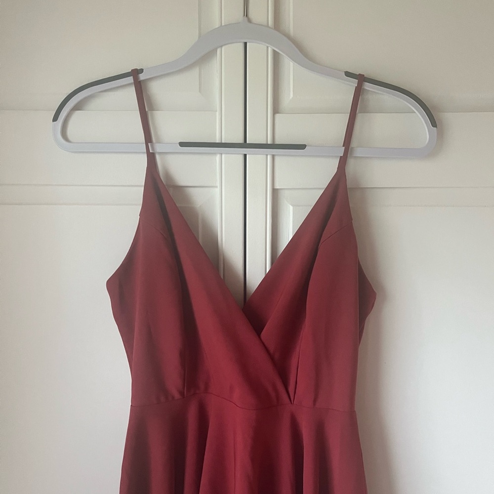 Red Formal Mini Dress - Picture 2 of 3
